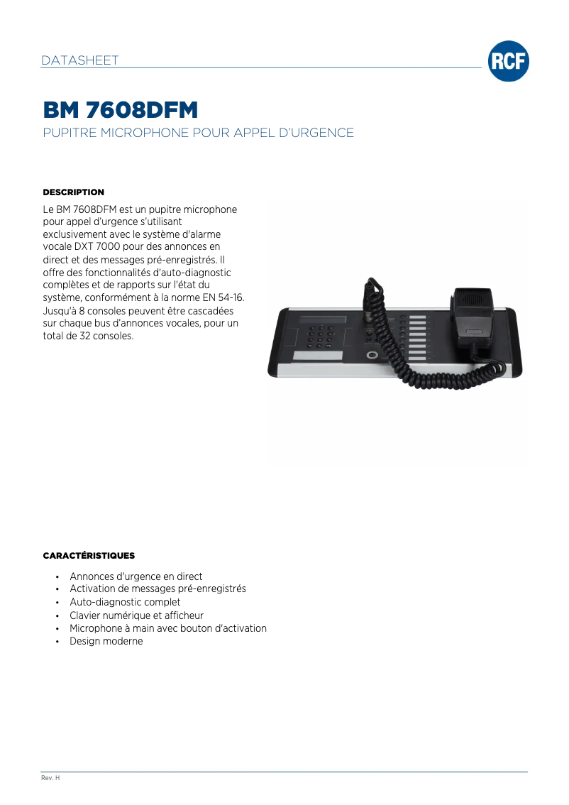 Image de la première page du manuel de l'appareil BM 7608DFM