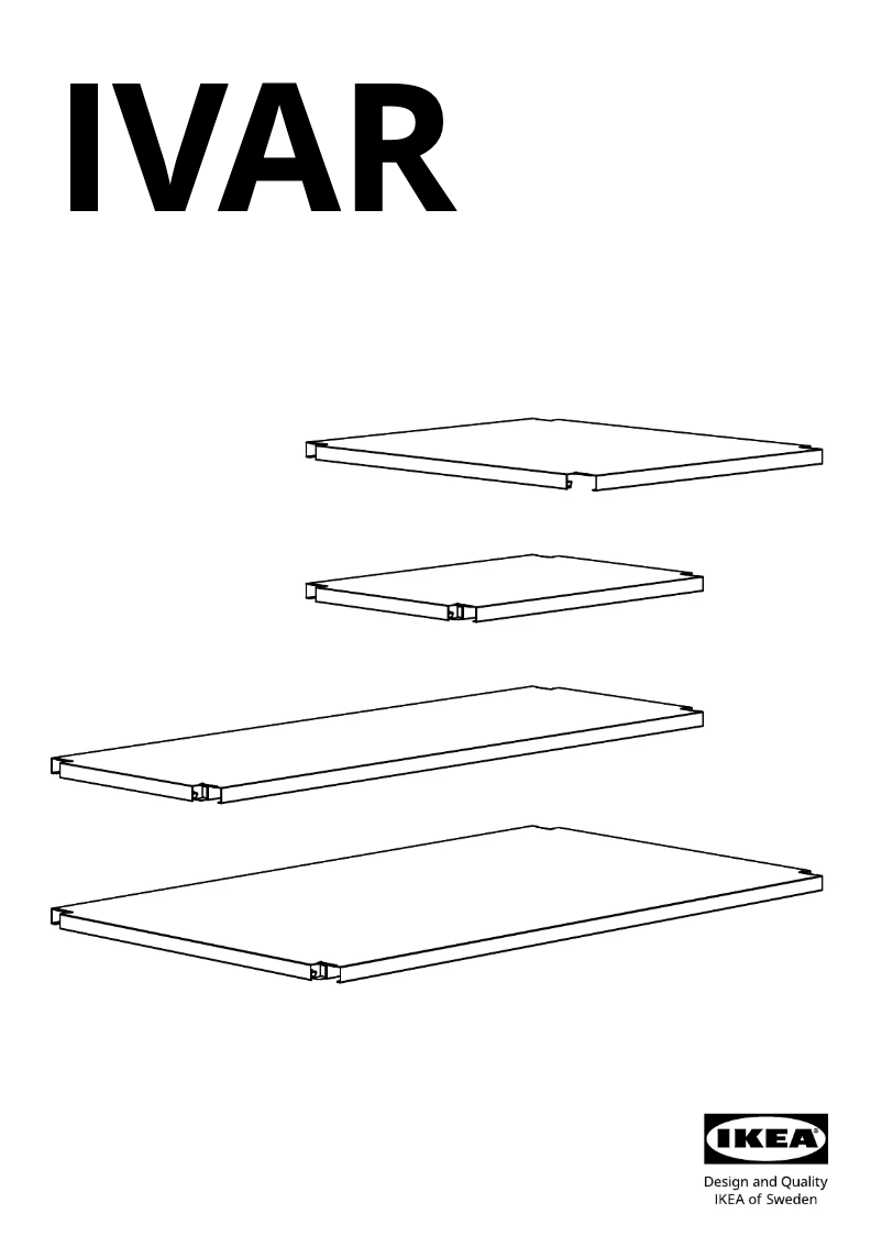 Página 1 del manual Manual de usuario Ikea IVAR 005.637.97