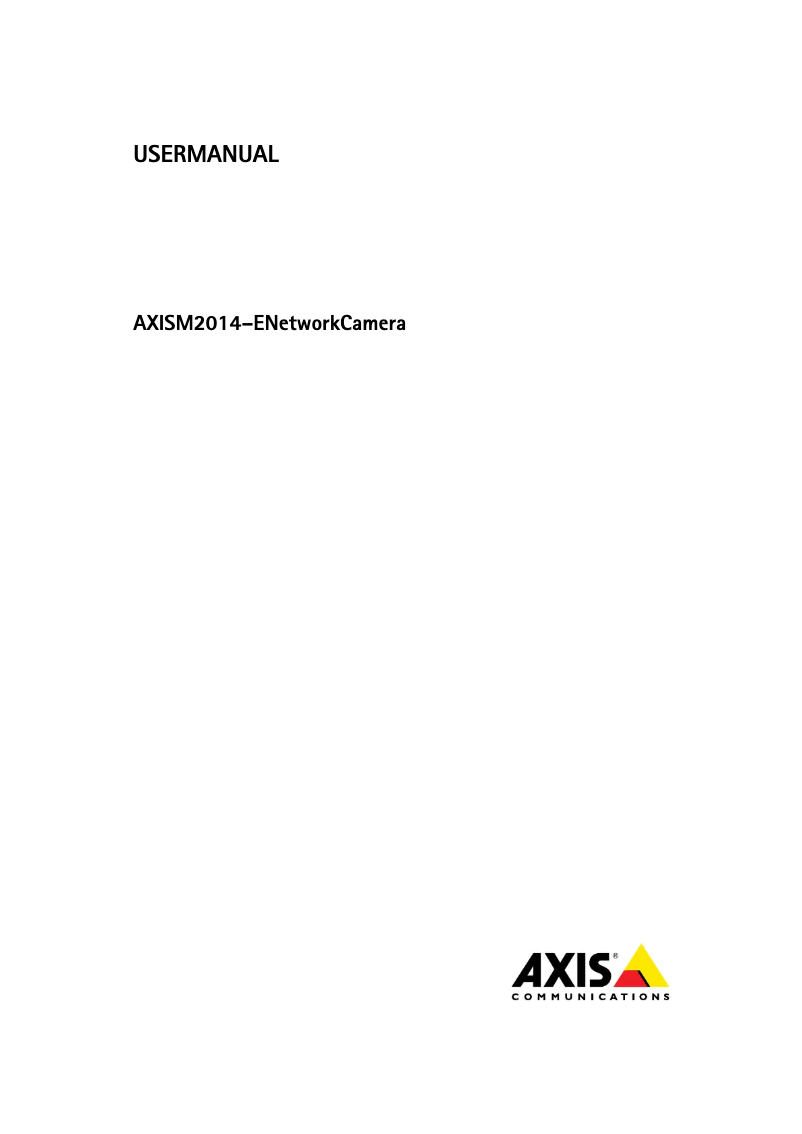 Image de la première page du manuel de l'appareil M2014-E