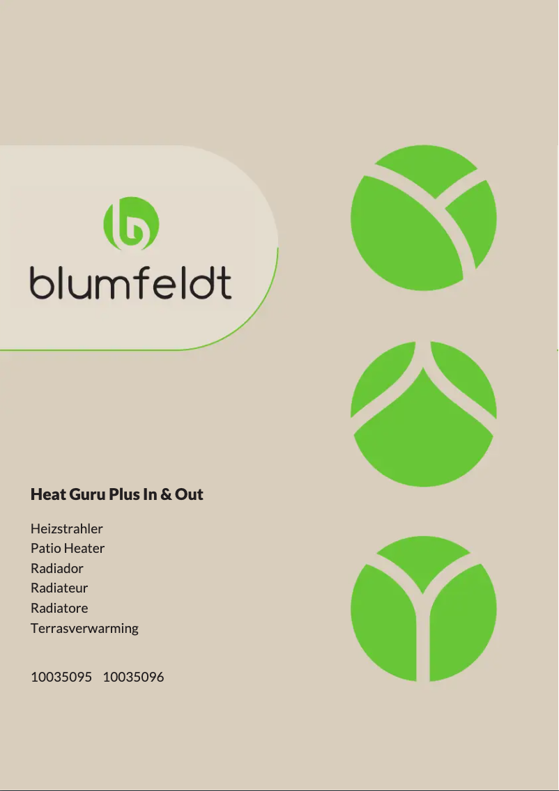 Page 1 de la notice Manuel utilisateur Blumfeldt Heat Guru Plus In & Out