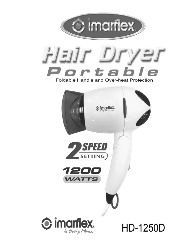 Page n°1 - Manuel utilisateur Imarflex HD-1250D