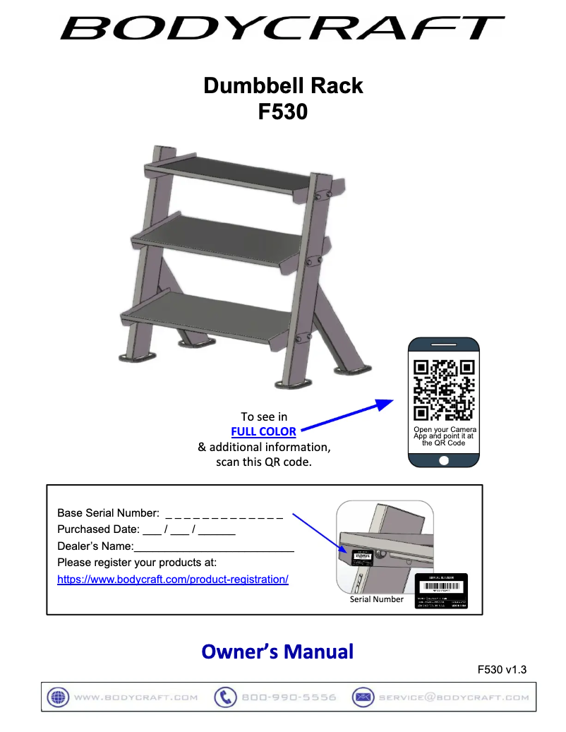 Image de la première page du manuel de l'appareil F530