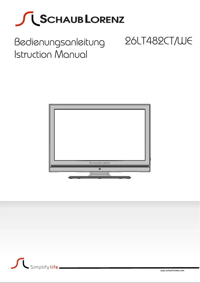 Página 1 del manual Manual de usuario Schaub Lorenz 26LT482CT/WE