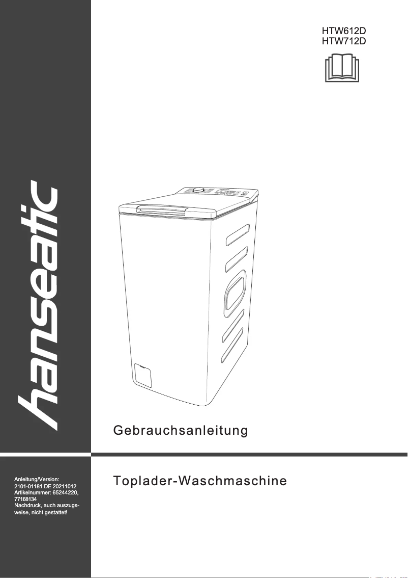 Image de la première page du manuel de l'appareil HTW712D