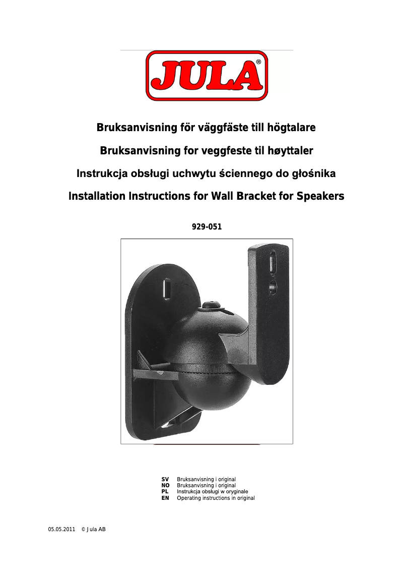 Image de la première page du manuel de l'appareil 929-051