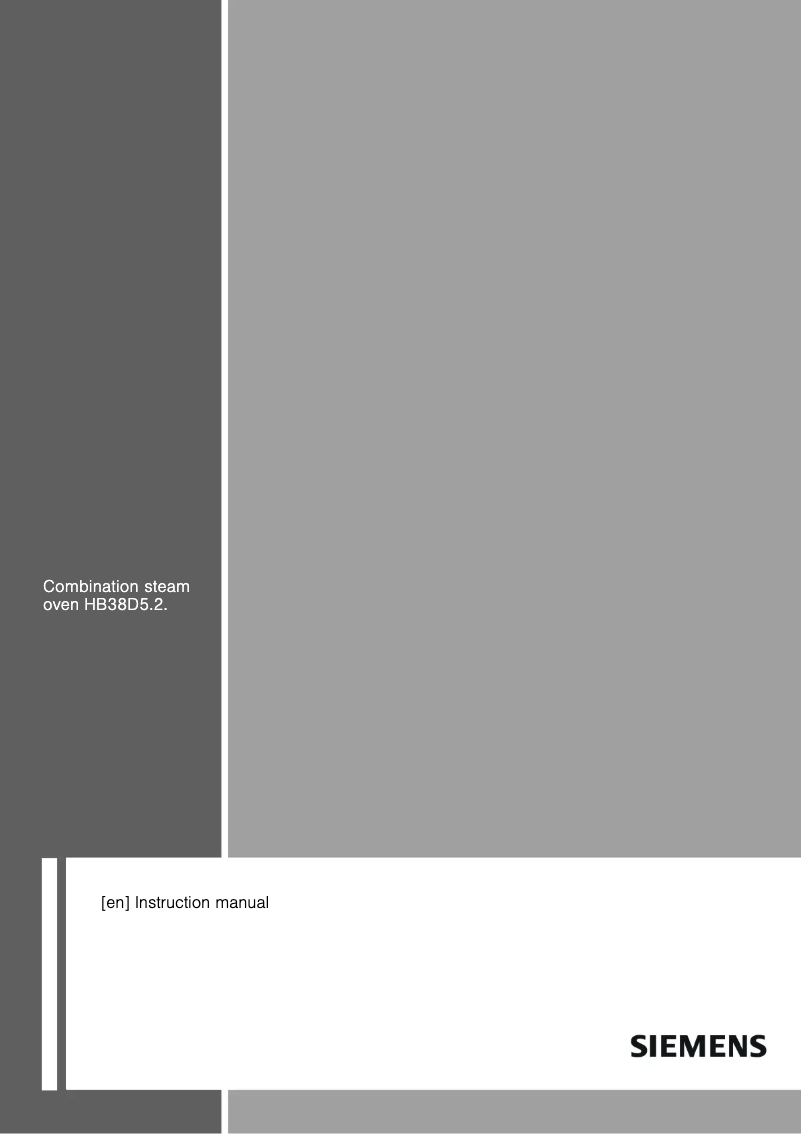 Image de la première page du manuel de l'appareil HB38D572