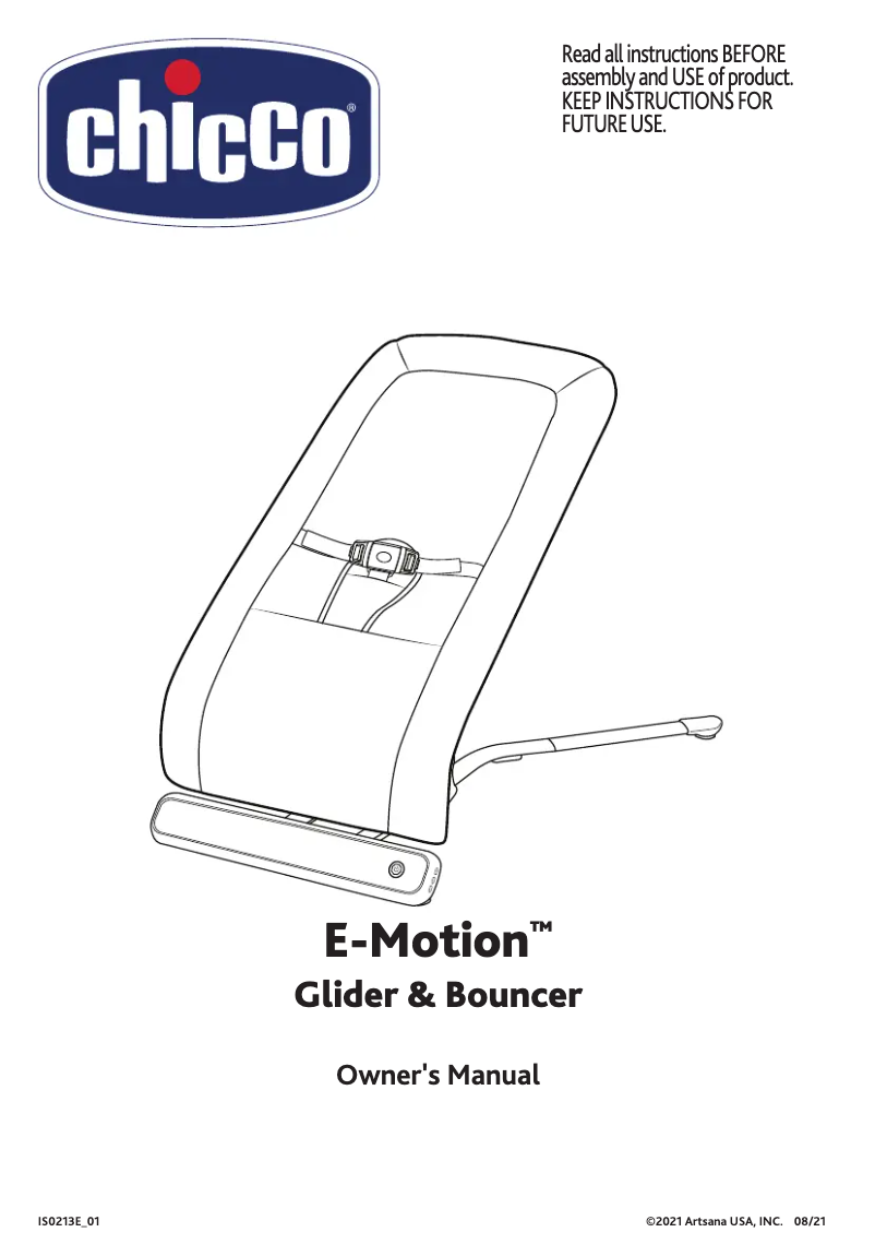 Image de la première page du manuel de l'appareil E-Motion