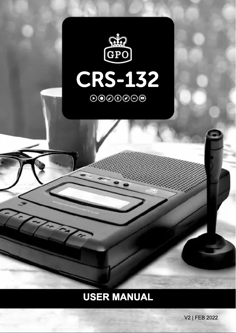 Page 1 de la notice Manuel utilisateur GPO CRS-132