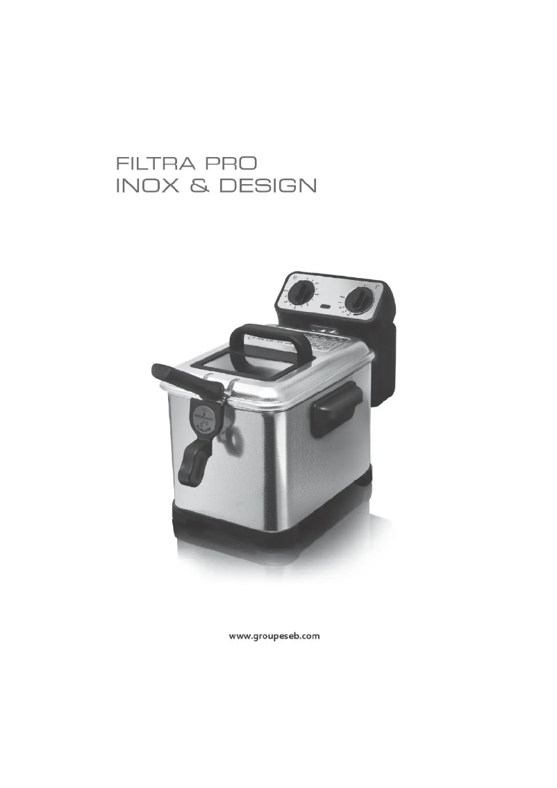 Page 1 de la notice Manuel utilisateur Tefal Filtra Pro Inox & Design FR4048