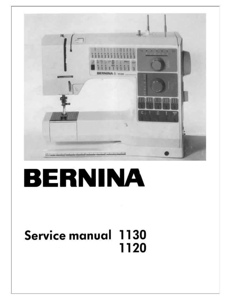 Page n°1 - Manuel utilisateur Bernina 1130