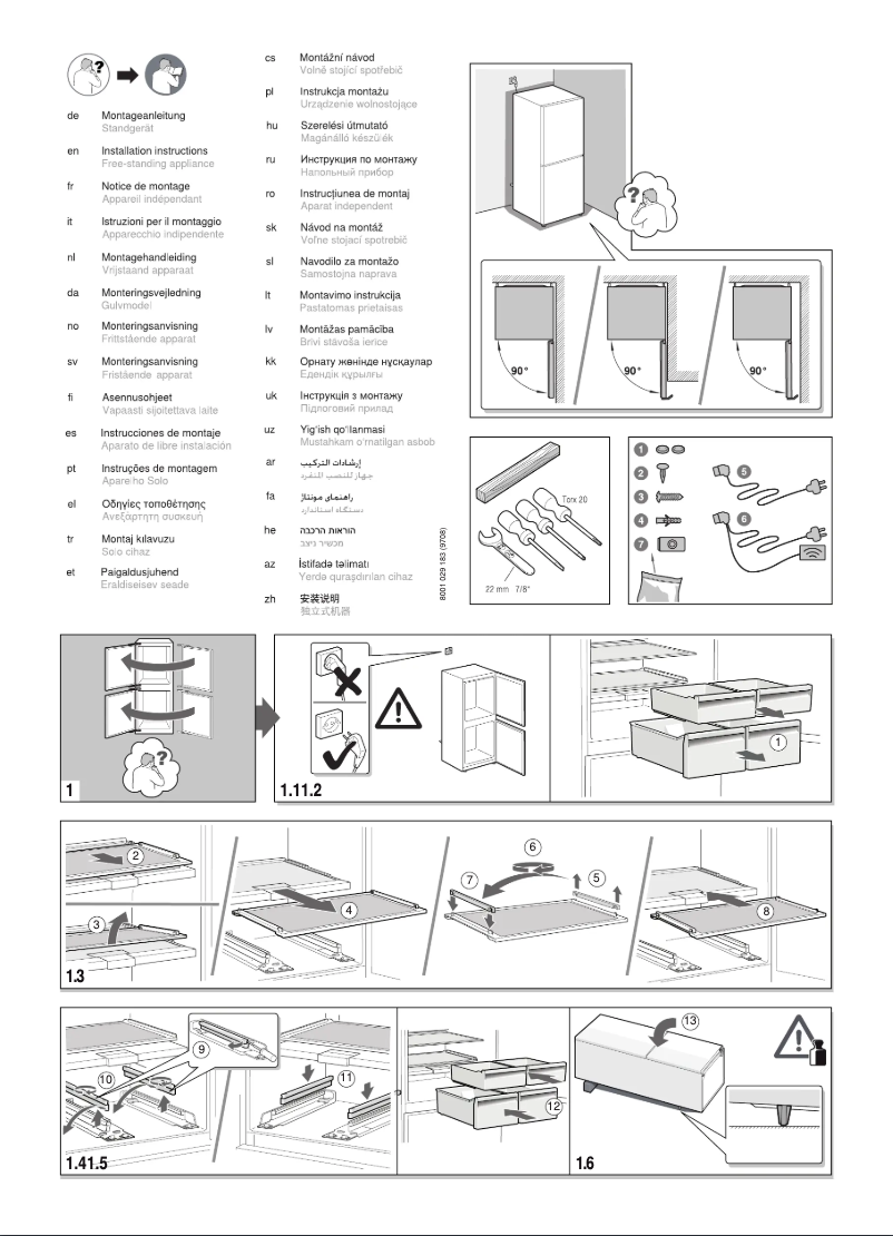 Page 1 de la notice Manuel utilisateur Siemens KG86NAI42N