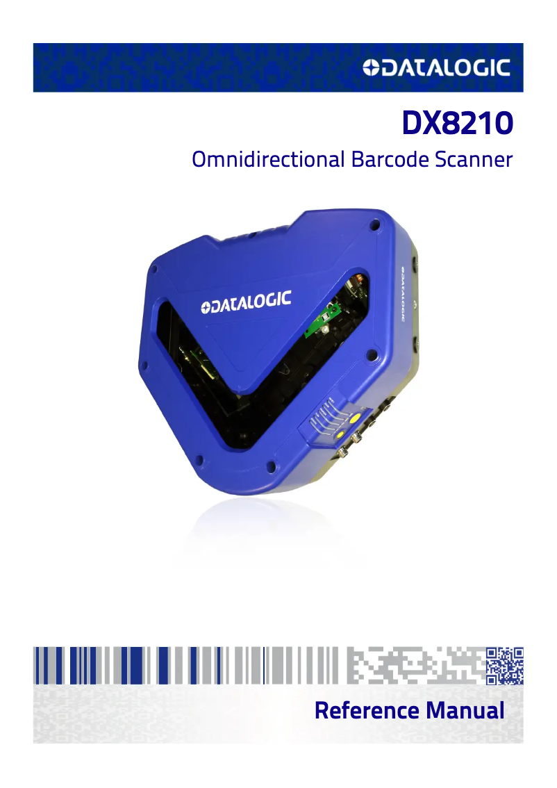 Page 1 de la notice Manuel utilisateur Datalogic DX8210