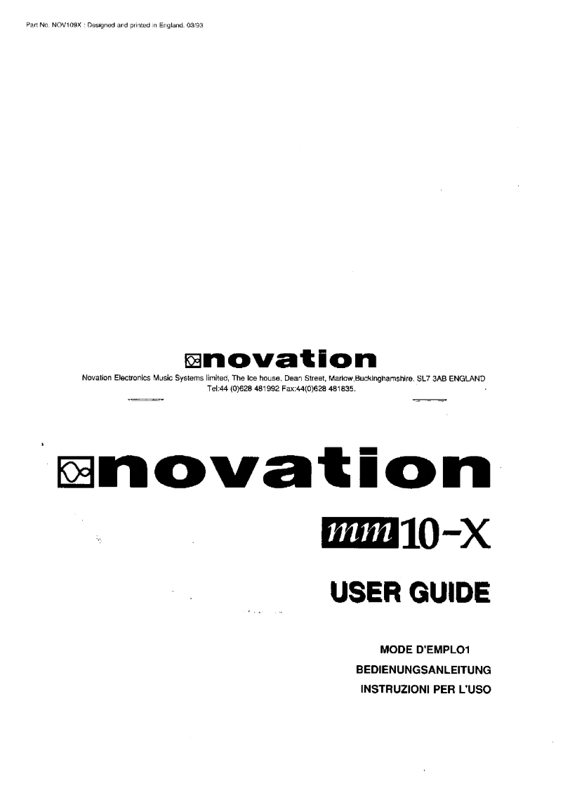 Imagen de la primera página del manual del dispositivo mm10-X
