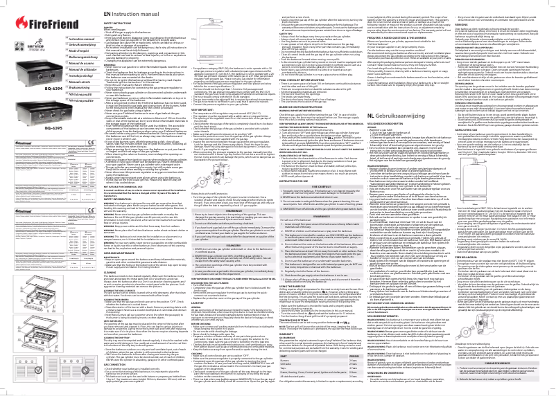 Page 1 de la notice Manuel utilisateur TriStar BQ-6395UKC