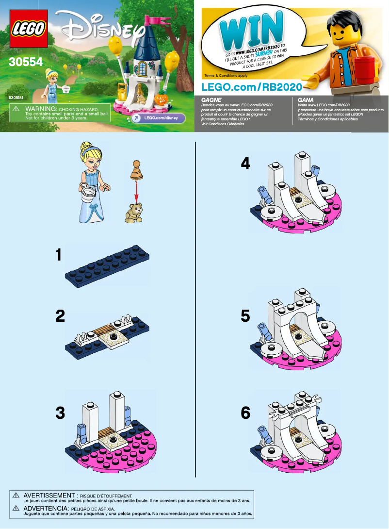 Page n°1 - Manuel utilisateur Lego Disney 30554