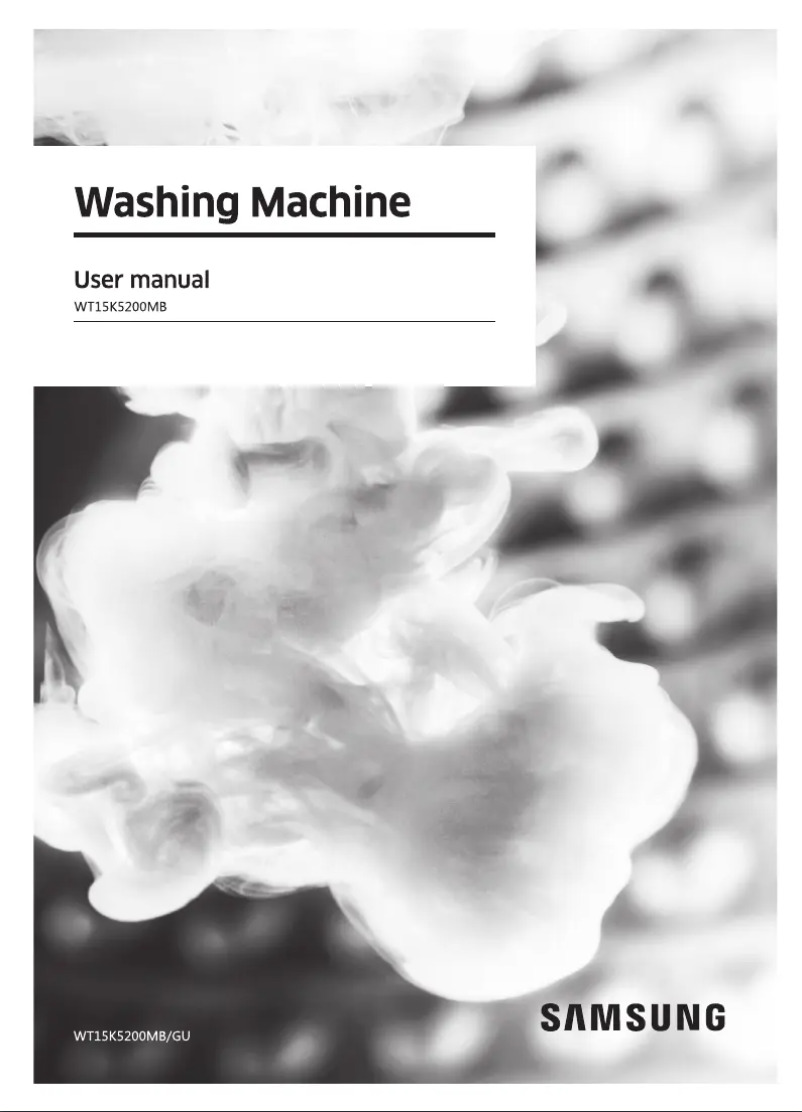 Image de la première page du manuel de l'appareil WT15K5200MB