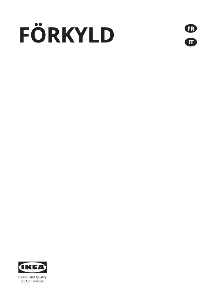 Image de la première page du manuel de l'appareil FÖRKYLD 904.964.64