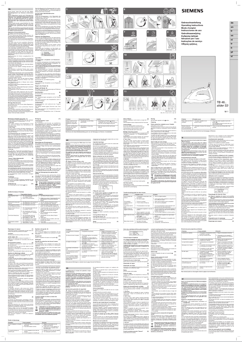 Page n°1 - Manuel utilisateur Siemens KD24VE10