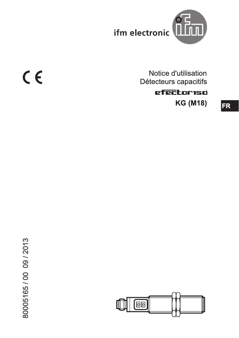 Page n°1 - Manuel utilisateur IFM KG5065