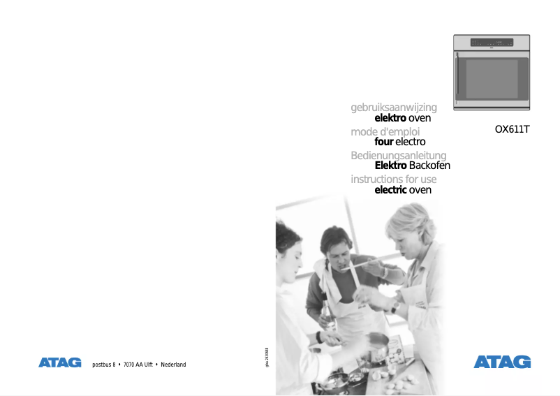 Page 1 de la notice Manuel utilisateur Atag OX 611 T