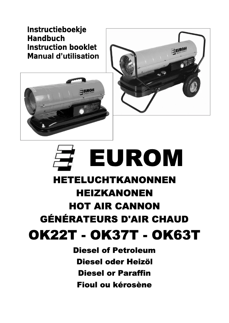 Page n°1 - Manuel utilisateur Eurom OK22T