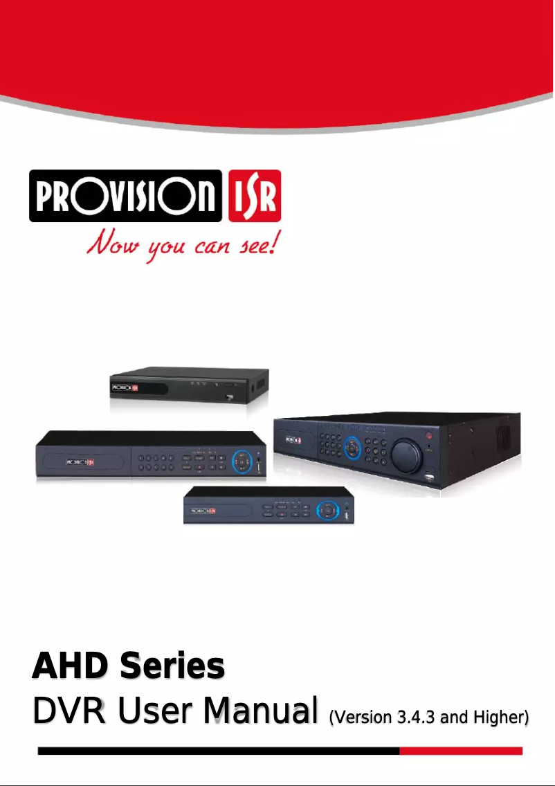 Página 1 del manual Manual de usuario Provision-ISR SA-16200AHD-2L