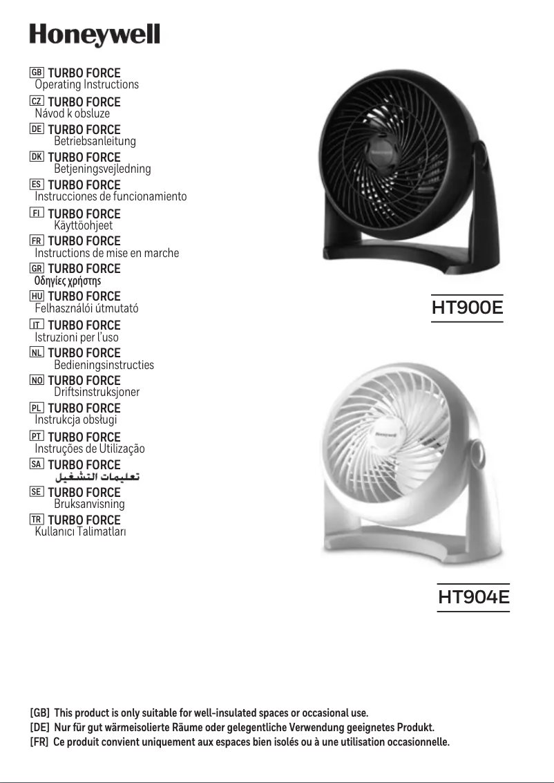 Image de la première page du manuel de l'appareil HT900E