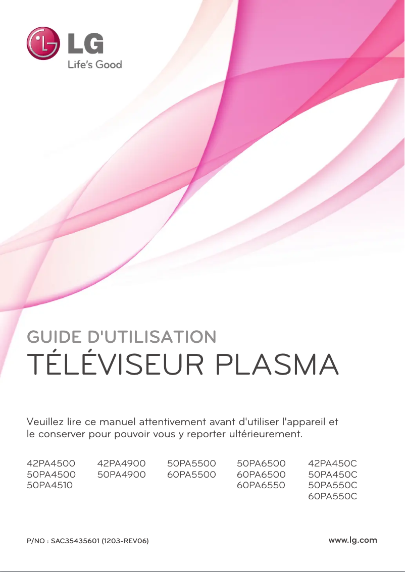 Página 1 del manual Manual de usuario LG 42PA450C
