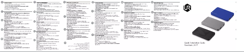 Page 1 de la notice Manuel utilisateur Urban Revolt Powerbank 1800T 20248