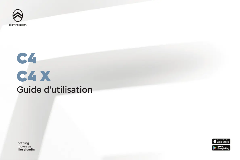 Page 1 de la notice Manuel utilisateur Citroën C4 X (2024)