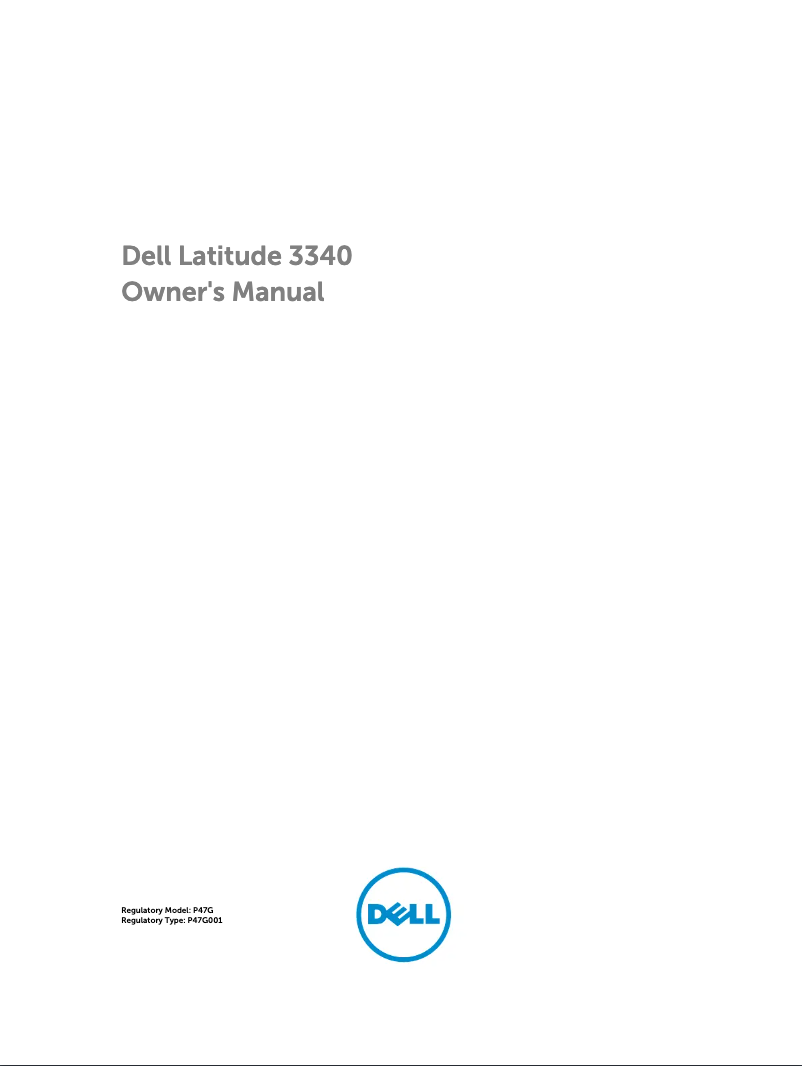 Page n°1 - Manuel utilisateur Dell Latitude 13 Education