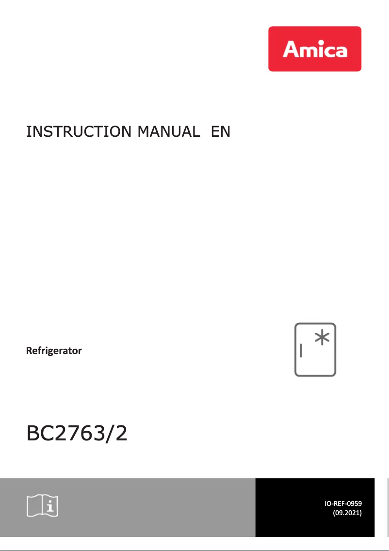 Page 1 de la notice Manuel utilisateur Amica BC2763