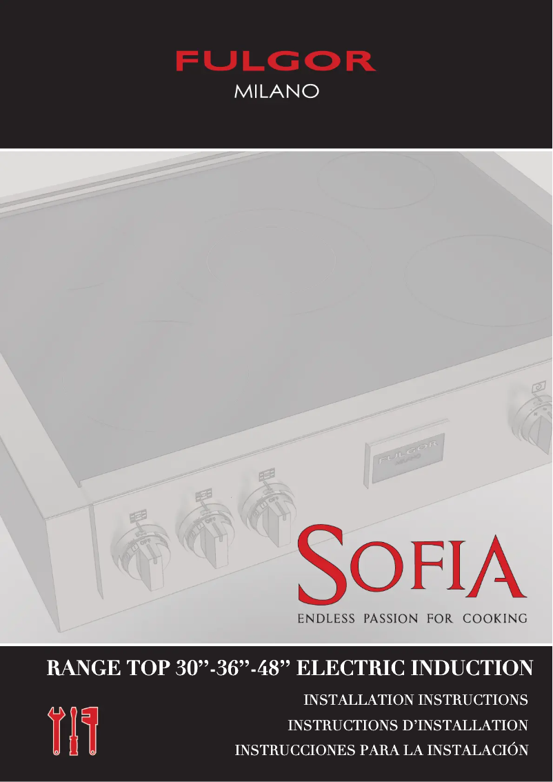 Page n°1 - Guide d'installation Fulgor Milano F6IRT487S1