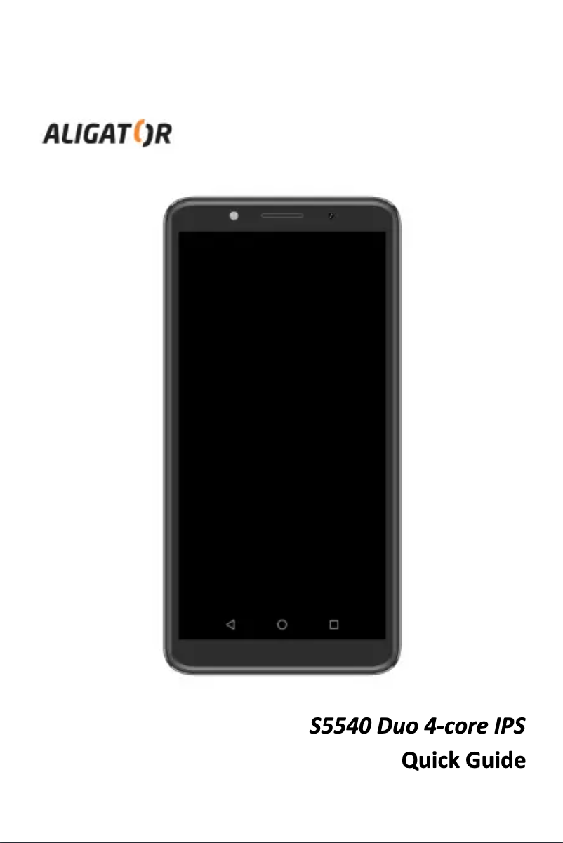 Page 1 de la notice Manuel utilisateur Aligator S5540