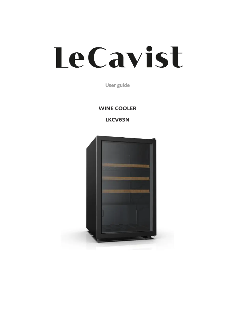 Page n°1 - Manuel utilisateur LeCavist LKCV63N