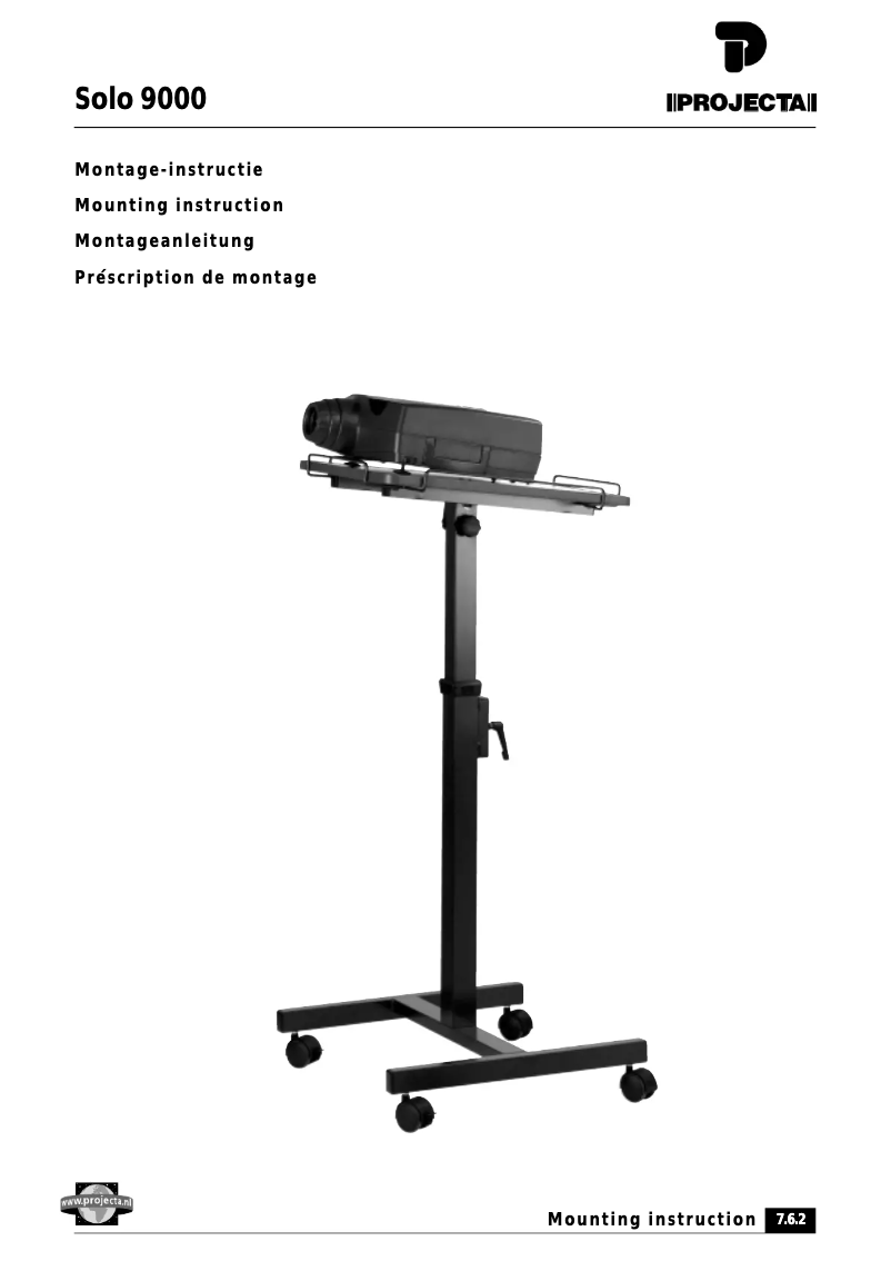 Page 1 de la notice Manuel utilisateur Projecta Solo 9000