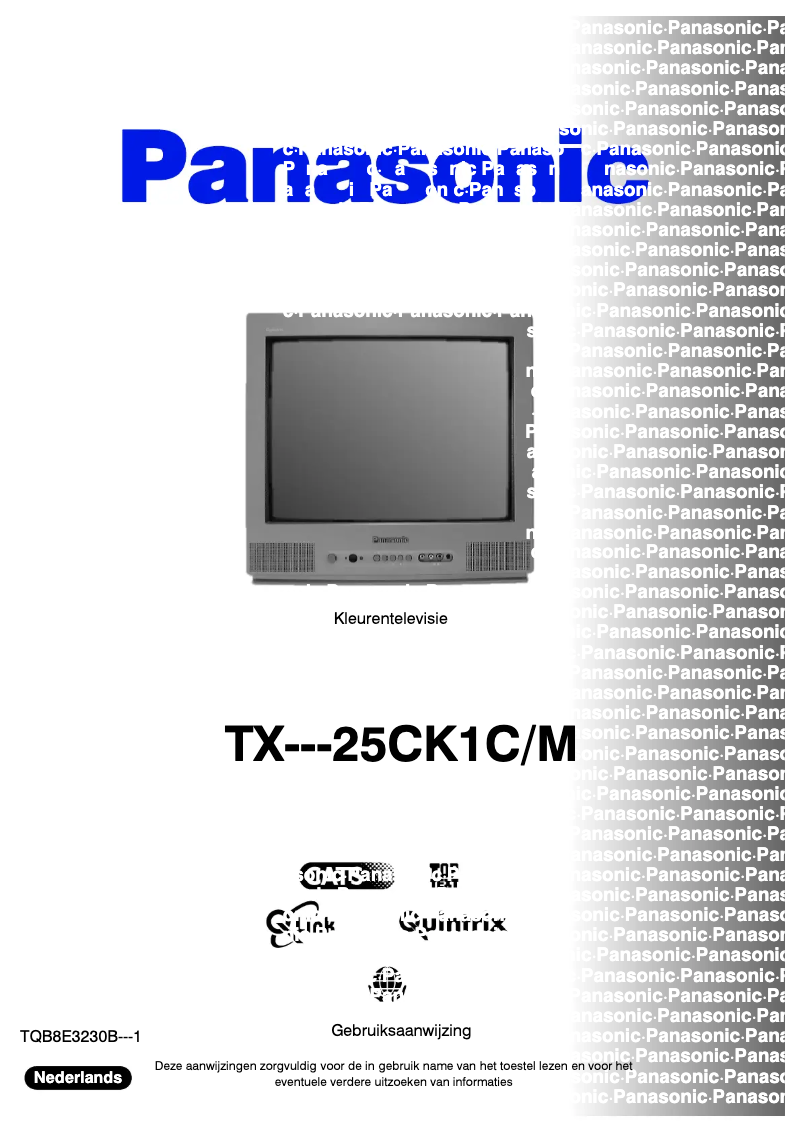 Image de la première page du manuel de l'appareil TX-25CK1CM
