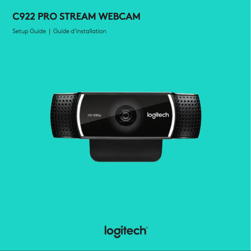 Image de la première page du manuel de l'appareil C922 Pro Stream