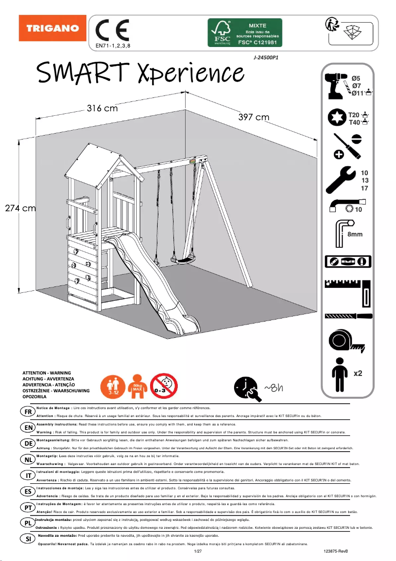 Imagen de la primera página del manual del dispositivo Smart Xperience