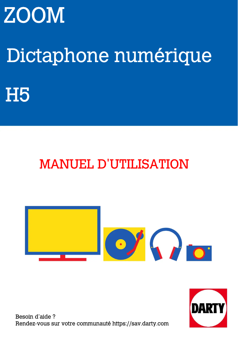 Page n°1 - Manuel utilisateur Zoom H5