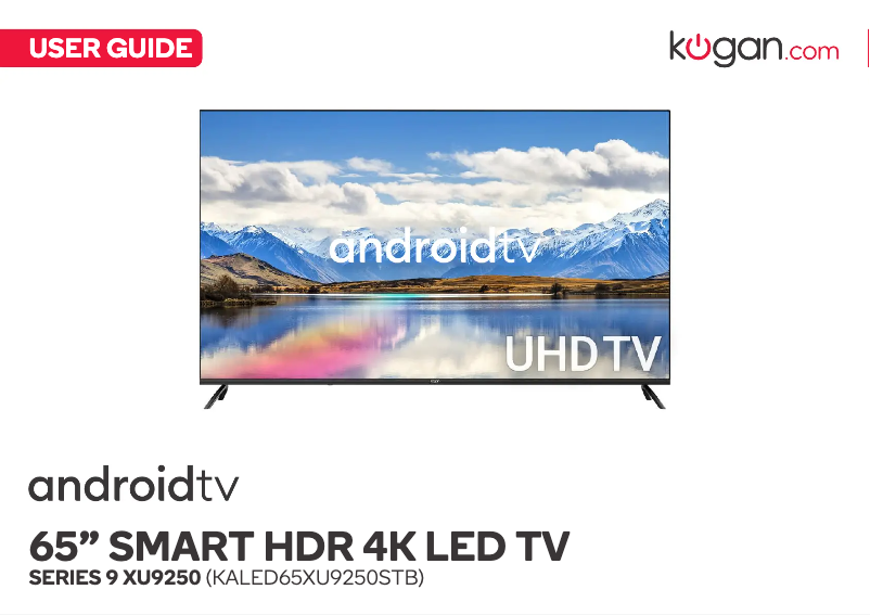 Page 1 de la notice Manuel utilisateur Kogan Series 9 XU9250