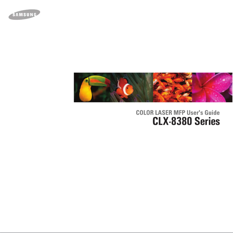Page n°1 - Manuel utilisateur Samsung MultiXpress CLX-8380ND