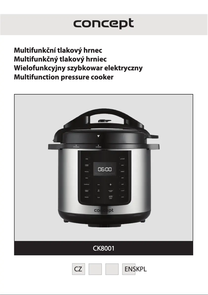 Page n°1 - Manuel utilisateur Concept CK8001