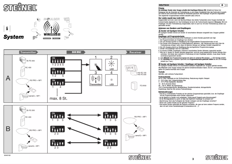 Image de la première page du manuel de l'appareil ST 705114