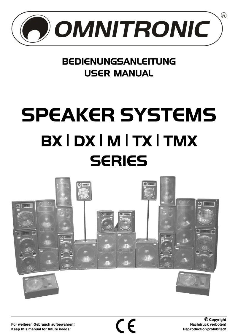 Page n°1 - Manuel utilisateur Omnitronic BX-1550