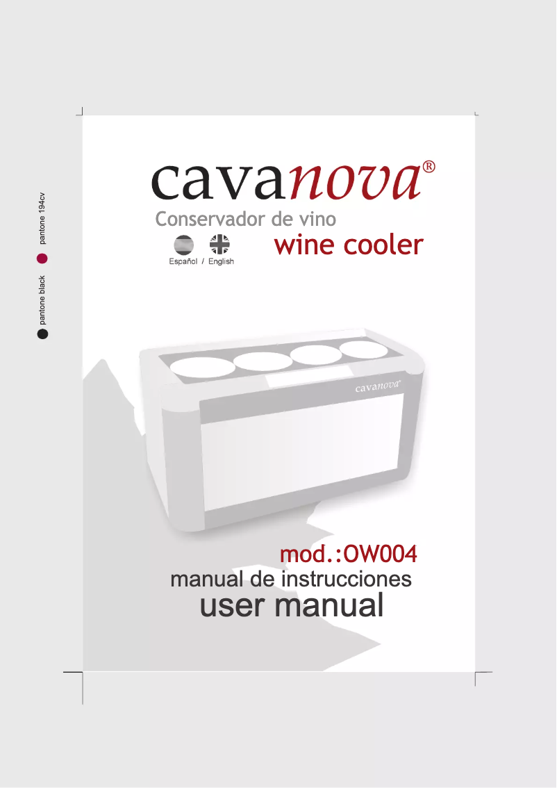 Página 1 del manual Manual de usuario Cavanova OW004