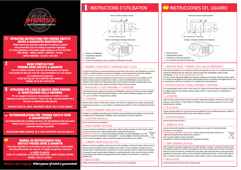 Image de la première page du manuel de l'appareil SS0721E