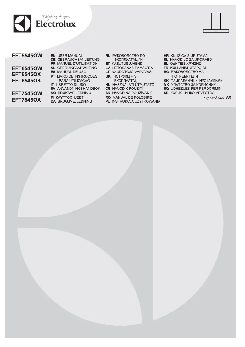 Page n°1 - Manuel utilisateur Electrolux EFT6545OK