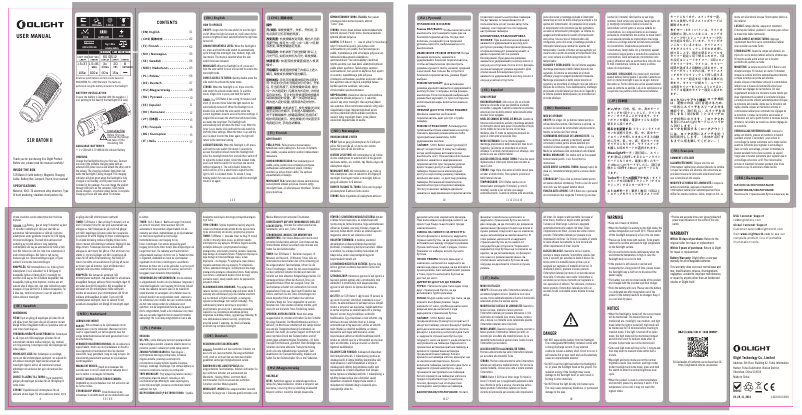 Image de la première page du manuel de l'appareil S1R Baton II