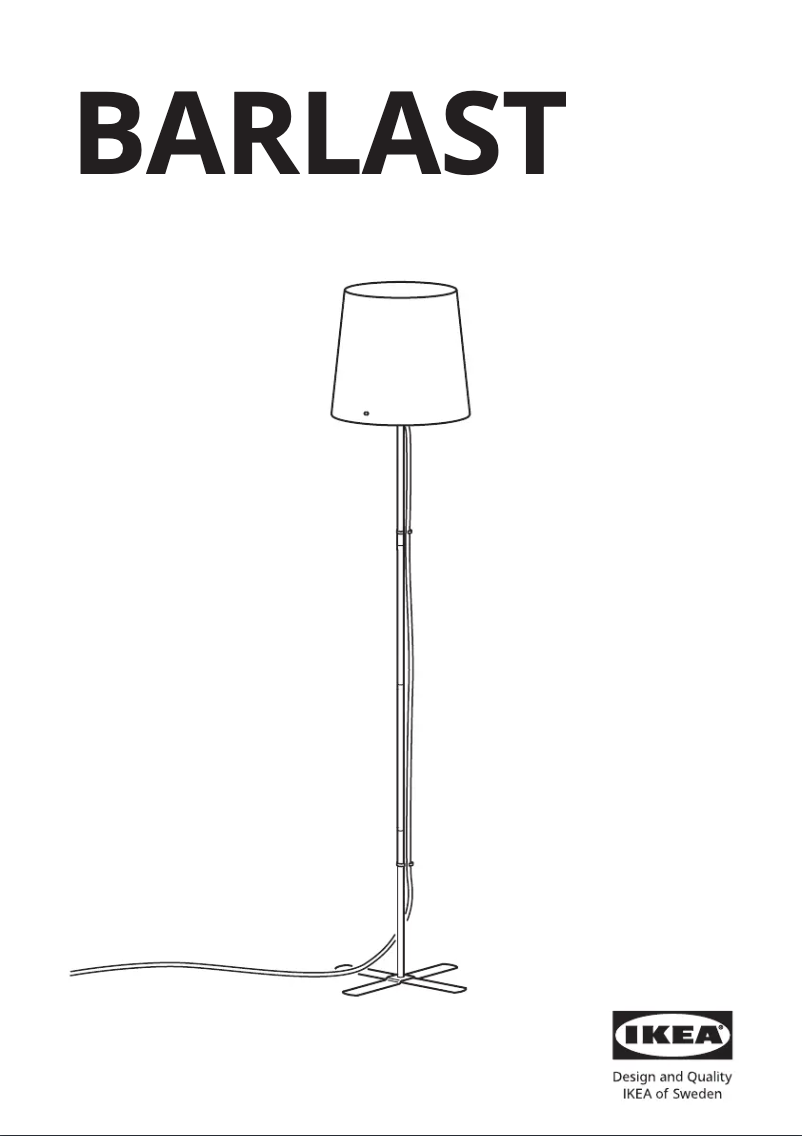 Page 1 de la notice Manuel utilisateur Ikea BARLAST 605.440.51